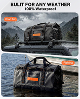 Sac de voyage imperméable personnalisé 120L, fond renforcé haute résistance, PVC 700D, sac de transport 3-en-1 pour kayak, camping et moto