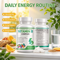 Capsules de Vitamine B Complex OEM ODM avec B3 B5 B6 B7 B12 P-5-P pour la Santé Immunitaire des Adolescents