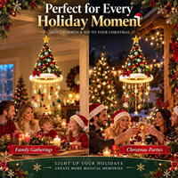 Lampe suspendue décorative en forme de chapeau de Père Noël, étoile et flocon de neige pour intérieur, idéale pour la maison, les fêtes, les hôtels, les centres commerciaux et la décoration de vitrines