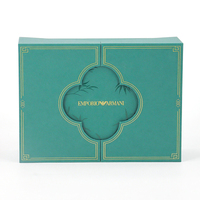 Boîte de papier d'emballage réutilisable de luxe en carton à double porte ouverte pour cosmétiques boîte-cadeau de parfum