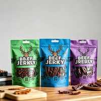 Sachet d'emballage pour Biltong imprimé sur mesure par flexographie, résistant à l'humidité, pour le marché sud-africain