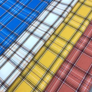 모조리 짠된 목화 직물 야드-핫 세일 주문 색깔 좋은 품질 면 야드 염색된 길쌈된 격자 무늬 Flannel 셔츠 직물