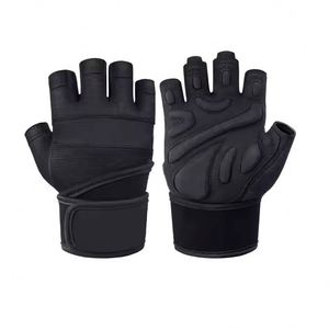 Gants de musculation en cuir de qualité supérieure avec dos en mesh pour la salle de sport – Vente en gros - Product Image 1
