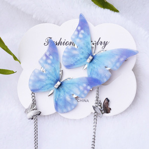 ปิ่นปักผมรูปผีเสื้อมีพู่สำหรับผู้หญิงชุดป่าเกาหลี - Product Image 5