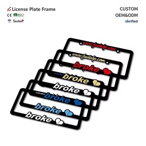 Cubierta <span class=keywords><strong>de</strong></span> Matrícula Personalizada <span class=keywords><strong>de</strong></span> Alta Calidad con Logotipo, Marco para Placa <span class=keywords><strong>de</strong></span> Matrícula, Soporte para Placa <span class=keywords><strong>de</strong></span> Matrícula, Venta al Por Mayor - Product Image 1