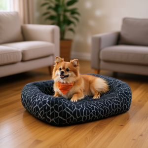 Cuccia per Cani Grigio Scuro Rettangolare Morbida Rimovibile Lavabile per Interni Tutte le Stagioni - Product Image 2