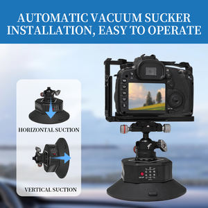 Vente chaude 6 pouces automatique aspirateur voiture ventouse 360 degrés <span class=keywords><strong>panoramique</strong></span> rotule support pour DSLR <span class=keywords><strong>Photo</strong></span> Studio accessoires - Product Image 5
