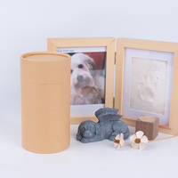 Urne en papier kraft de style moderne Tube de diffusion biodégradable et écologique pour animaux de sépulture en mer et cendres de crémation générique