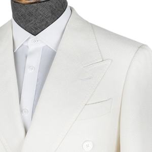 Trajes casuales blancos nuevos <span class=keywords><strong>para</strong></span> <span class=keywords><strong>hombre</strong></span>, esmoquin <span class=keywords><strong>Terno</strong></span> Masculino personalizado, trajes de negocios <span class=keywords><strong>para</strong></span> <span class=keywords><strong>hombre</strong></span>, dos piezas - Product Image 2