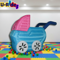 En gros Personnalisé Durable Géant Gonflable Art Modèle Dessin Animé Décoration De Vacances Gonflable Bébé Modèle De Voiture pour La Publicité