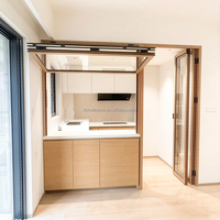 Ventanas Bi-Plegables Horizontales de Aluminio Modernas IBY Personalizadas, Venta al por Mayor de Fábrica, Vidrio Templado Insonorizado y Aislante Térmico