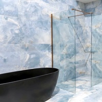 Salle de bains moderne Carrelages de sol en marbre dolomite pierre agate naturelle personnalisée Comptoir de cuisine de luxe Dalle d'onyx bleu