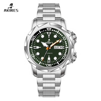 Montre de plongée 20BAR personnalisée avec mouvement de plongée NH36 automatique, 20ATM, acier inoxydable de haute qualité, montre de plongée 007 de luxe pour hommes