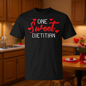 Camiseta One Sweet Dietitian, regalo del día de San Valentín para dietéticas - Product Image 3