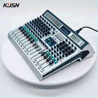 Console de Mixage Audio Numérique Professionnelle 12 Canaux avec 99 DSP, Mini Table de Mixage Sonore avec Bluetooth MP3 USB