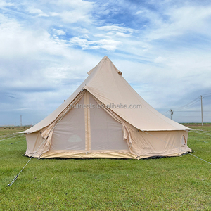 Lều chuông 6m 5m 4m 3m cắm trại bằng vải bạt cotton có lỗ thông hơi cho bếp - Product Image 2