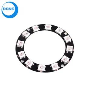 12 קצת WS2812 5050 RGB LED אינטליגנטי מלא צבע RGB טבעת פיתוח לוח גדול טבעת