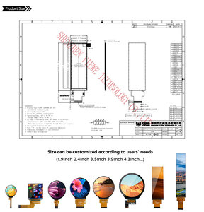 4.6 inch 480x128 IPS TFT 3spi_rgb 18bits giao diện dải màn hình LCD module cho thanh - Product Image 6