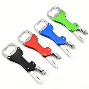 <b>3</b>-in-1 Carabiner Tool Set - Bottle Opener Multi Kit with Keychain Ring Portable Outdoor Survival Gadget for Camping Hiking - Product Image 3