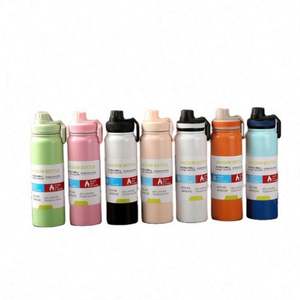 Grande gourde isotherme portable en acier inoxydable, écologique, avec corde, pour eau bouillante, unisexe, pour sports de plein air - Product Image 1