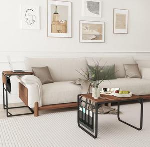 <span class=keywords><strong>Mesa</strong></span> Auxiliar de Doble Uso, <span class=keywords><strong>Mesa</strong></span> de Centro Multifuncional para Sala de Estar, Mueble de Oficina, Capacidad de Carga 15 kg - Product Image 2