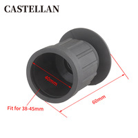 38mm - 44mm Masque de protection des yeux tactique en caoutchouc anti-impact pour les yeux
