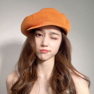 หมวกเบเร่ต์ตาข่ายระบายอากาศสำหรับฤดูใบไม้ผลิและฤดูร้อนใหม่ หมวกแฟชั่นผู้หญิงทรงนิวส์บอย - Product Image 5