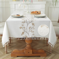 Fabricant Direct ORCHID – Tapis Carré en Coton Personnalisé, Moderne, Écologique, Réutilisable, Imperméable, Résistant à la Chaleur, Durable, Tissé et Brodé