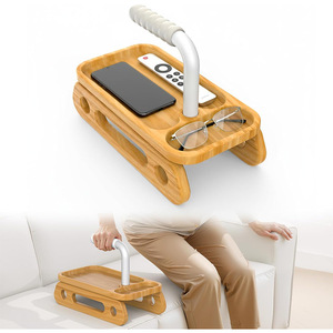 Asistencia para levantarse del sofá de madera con bandeja para teléfono, mango de madera maciza para movilidad de personas mayores - Product Image 1