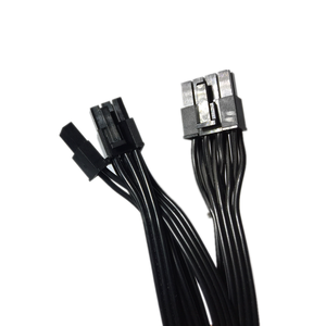 Molex 5557 8-Pin Male ke Double 6 + 2-Pin kabel adaptor GPU PVC daya Split terisolasi untuk komputer - Product Image 2