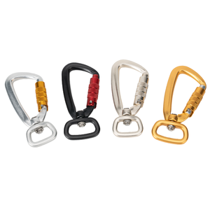 Tùy chỉnh 6061 hàng không hợp kim nhôm Dây Xích Chó Carabiner an toàn Snap móc tự động tự khóa xoay Lớp 4 quá trình oxy hóa điều trị - Product Image 1