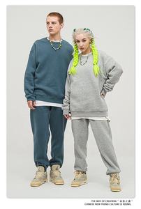 Sweatshirts décontractés pour femmes Vente en gros Hiver lourd Pull Over Crewneck Womens Custom Oversize Plain Cotton Without Hood Sweatshirts - Product Image 3