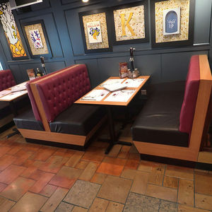 <span class=keywords><strong>Design</strong></span> di Arredamento in Legno Massiccio per Ristorante <span class=keywords><strong>Moderno</strong></span> di Lusso, Fast Food e Mensa, Divanetto per 2 Persone - Product Image 5