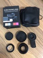 Kit d'objectif de téléphone 0.45x objectif Super grand angle Super Macro pour objectifs de caméra de téléphone portable Iso Android