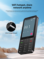 Téléphone à clavier Android 11 4G avec écran tactile de 3,5 pouces, Google Play, WhatsApp, YouTube, WiFi Hotspot, GPS, double SIM