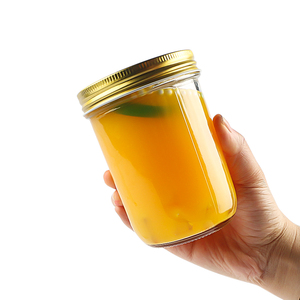 Kích Thước Khác Nhau Rộng Miệng <span class=keywords><strong>Mason</strong></span> <span class=keywords><strong>Jar</strong></span> 100Ml 200Ml 300Ml 400Ml 480Ml 620Ml Lọ Thủy Tinh Với Vít Cap Nến Mật Ong Mứt Nước Trái Cây - Product Image 4