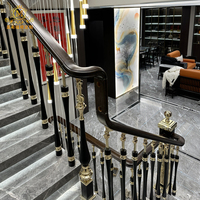 Meixi Treppen Luxuriöses Langlebiges Aluminiumguss-Treppengeländer für Villen Innenbereich Treppenteile