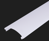 Profils d'extrusion en plastique moulé, couvercle transparent pour diffuseur de lumière LED en polycarbonate, origine Zhejiang