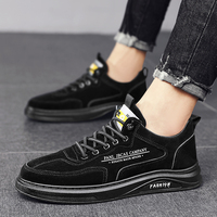 Chaussures décontractées sans marque pour hommes, design automne-hiver avec lacets, doublure en maille durable, légères pour un usage quotidien, saison printemps