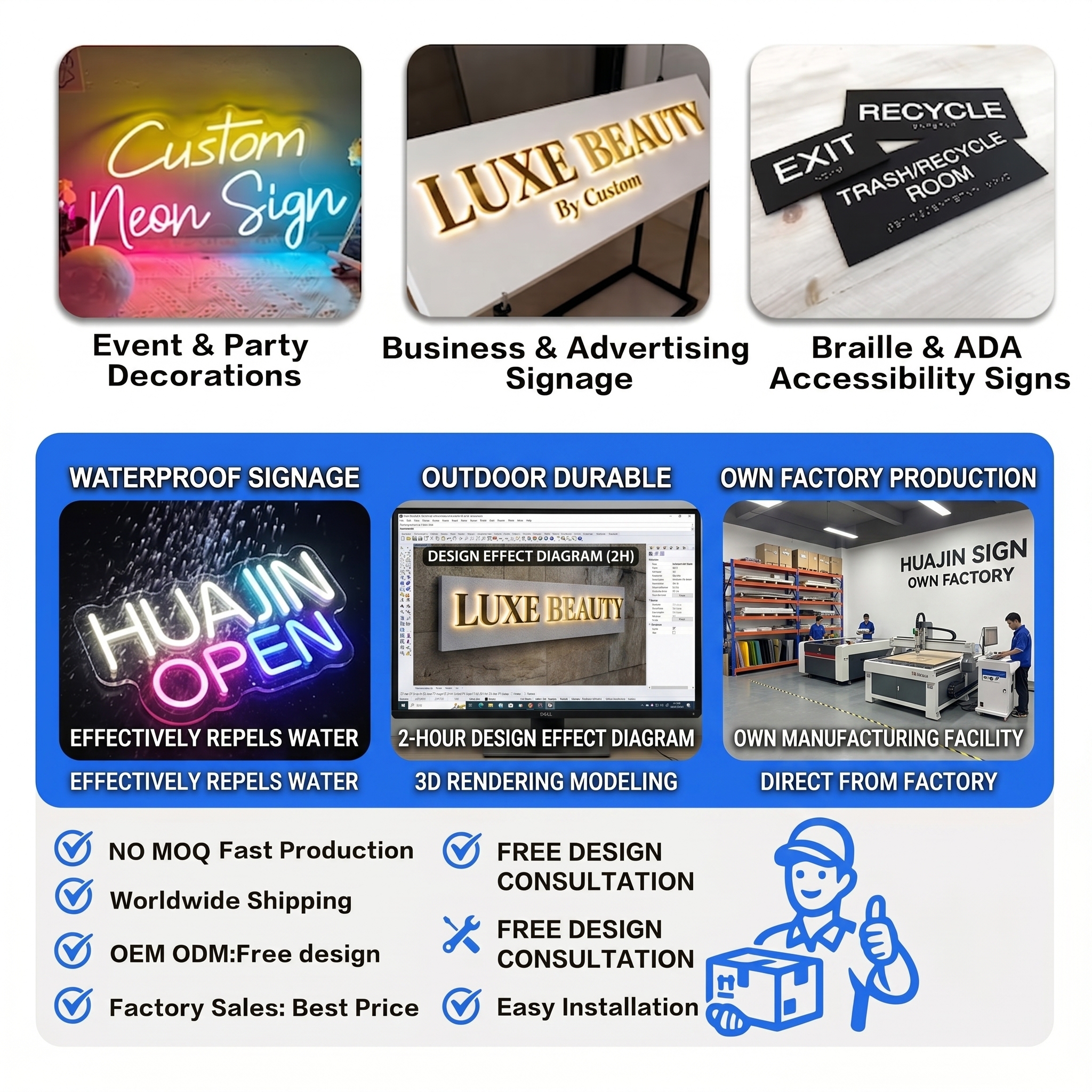 Led Illuminated Sign Beauty Salon Indoor 3D Logo Signage Spa Reception Wall Decor Custom Led Sign For Business Signage · image 4