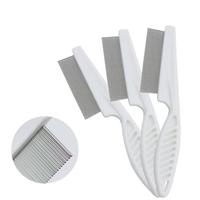 Peigne anti-puces pour chats et chiens, brosse de beauté à dents fines, utilisée pour éliminer les poils lâches des petits animaux, taille S/L