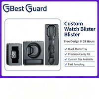 Custom Blister Packaging Plastic Clamshell for USB Cable and Watch with Clear Insert Tray for Display and Protection