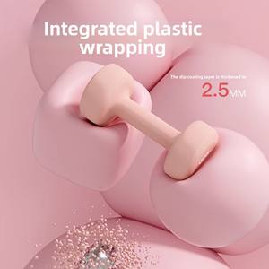 أوزان يدوية من الحديد الزهر مغلفة بالنيوبرين للصالات الرياضية ورفع الأثقال، متوفرة بأوزان 1 كجم و2 كجم و3 كجم و4 كجم و5 كجم، مخصصة حسب الطلب - Product Image 3