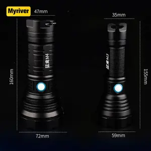 Myriver T40 Sterk Licht Zaklamp Usb Opladen Fixed Focus Licht Cup Zaklamp Outdoor Zoeklicht