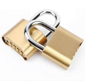 Hot bán resettable Brass 4 chữ số Heavy Duty cửa màu đen kết hợp ổ khóa pad Ổ khóa cho các trường học phòng tập thể dục tủ - Product Image 1