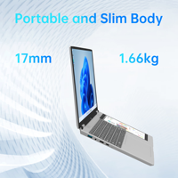Yifang Laptop Aziendale Personalizzato OEM/ODM con Doppio Schermo 15,6 Pollici + 7 Pollici, Processore Intel N95, Doppio Touch Screen