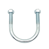 Boulons en forme de U et boucle de tuyau en acier galvanisé Série DN Tailles M6M8M10M12 en stock