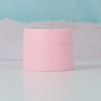 30Gram Rỗng Chai Nhựa Mặt Kem Serum Jar Refillable Vòng Thấp Hồ Sơ Container Cho Mỹ Phẩm, Kem