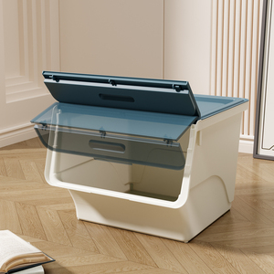 Conteneur de rangement en plastique transparent PP incassable, incliné, compatible <span class=keywords><strong>micro</strong></span>-ondes, grande capacité, <span class=keywords><strong>pour</strong></span> le stockage alimentaire dans les armoires de cuisine - Product Image 6