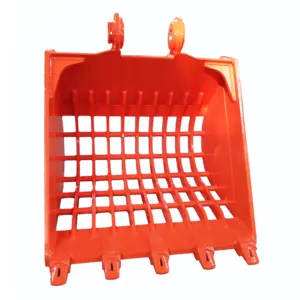 ZX200 ZX120 Excavator Rock Skeleton Bucket For Mini Excavator Attachments